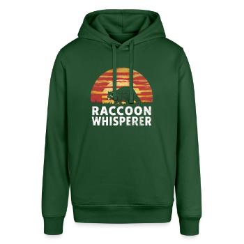 Raccoon Whisperer - Stanley/Stella Unisex Hoodie SOUNDER - Flaschengrün - Vorne - Alina (178cm) & Michal (187cm)