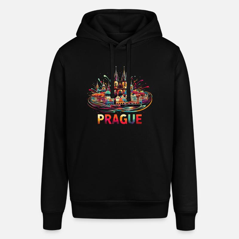 Prague Capitale République tchèque Cadeau - Sweat à capuche SOUNDER Stanley/Stella Unisexe - noir