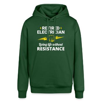Électricien à la retraite : la vie sans résistance - Sweat à capuche SOUNDER Stanley/Stella Unisexe - vert bouteille - Devant - Alina (178cm) & Michal (187cm)