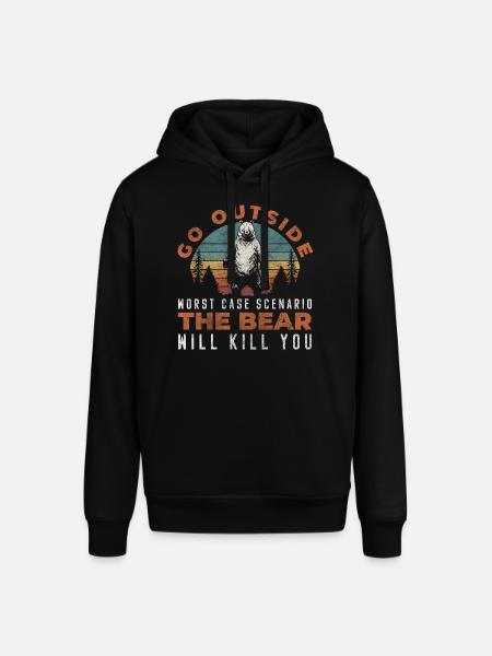 Grizzly Gefahr - Stanley/Stella Unisex Hoodie SOUNDER - Schwarz