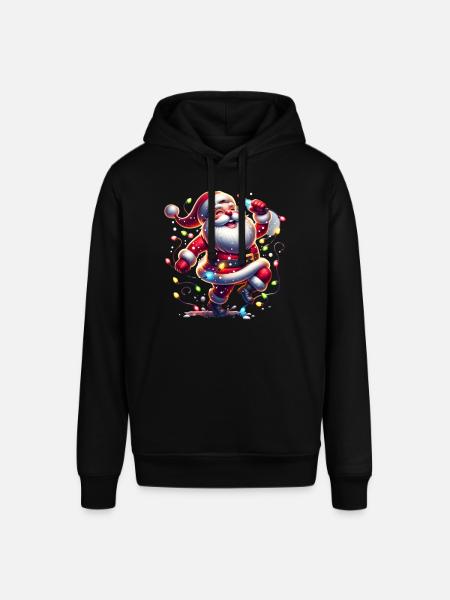 Weihnachtsmann Tanzt - Stanley/Stella Unisex Hoodie SOUNDER - Schwarz