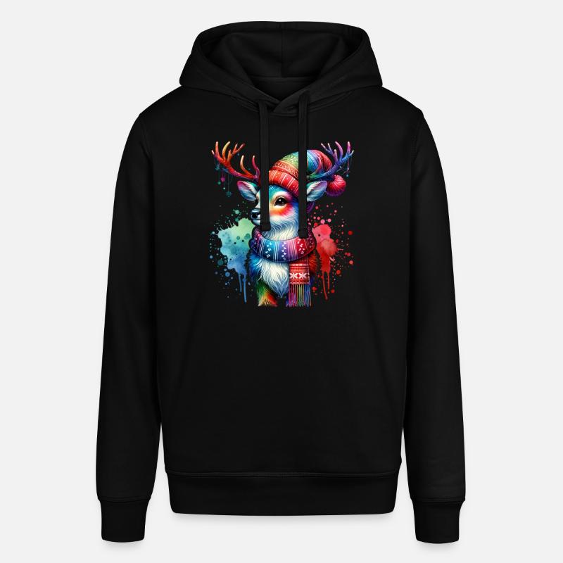 Noël Cerf Noël - Sweat à capuche SOUNDER Stanley/Stella Unisexe - noir