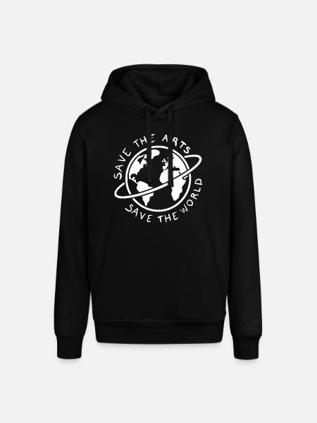 Save the Arts Save the World Erde Umweltaktivist - Stanley/Stella Unisex Hoodie SOUNDER - Schwarz