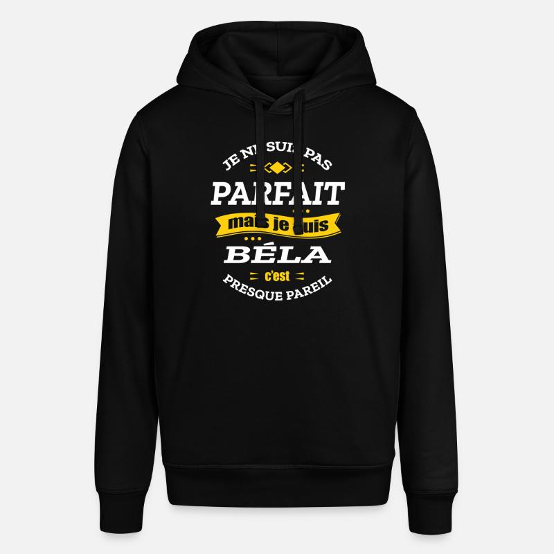 BÉLA PARFAIT - PRENOM BÉLA - Sweat à capuche SOUNDER Stanley/Stella Unisexe - noir