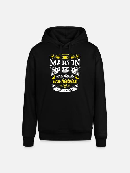 MARVIN PARFAIT - PRENOM MARVIN - Sweat à capuche SOUNDER Stanley/Stella Unisexe - noir