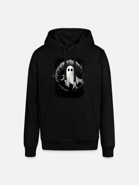 Funny Bed Sheet Ghost - Stanley/Stella SOUNDER Unisex Hoodie - black