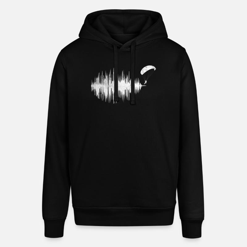 Herzfrequenz Frequenz Paragleiter Paragleiten - Stanley/Stella Unisex Hoodie SOUNDER - Schwarz