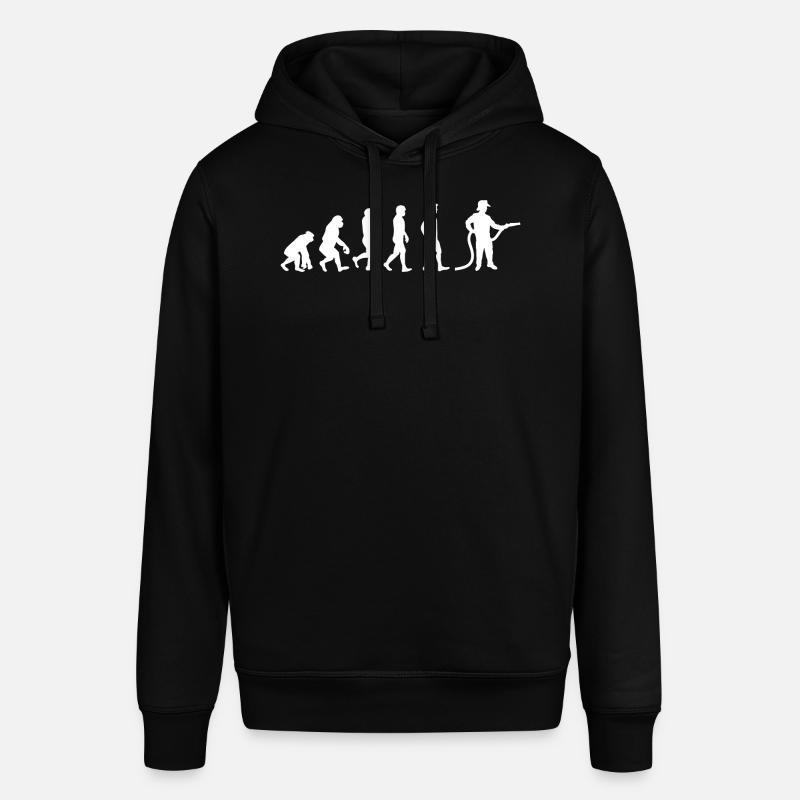 Evolution Feuerwehrmann weiß - Stanley/Stella Unisex Hoodie SOUNDER - Schwarz