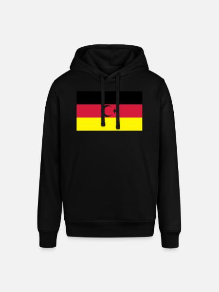 German Turkish flag - Stanley/Stella SOUNDER Unisex Hoodie - black