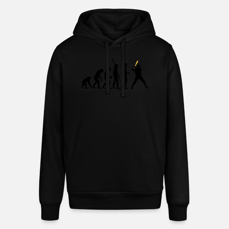 evolution_baseball_2c - Stanley/Stella SOUNDER Unisex Hoodie - black
