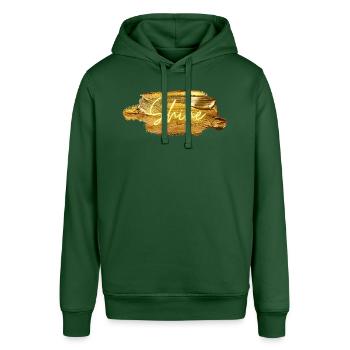 Golden Shine - Stanley/Stella Unisex Hoodie SOUNDER - Flaschengrün - Vorne - Alina (178cm) & Michal (187cm)