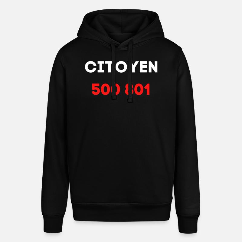 citoyen 500 801 numéro gouvernement - Sweat à capuche SOUNDER Stanley/Stella Unisexe - noir
