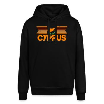 Cyprus - Vintage Orange Color - Stanley/Stella SOUNDER Unisex Hoodie - black - Front - Alina (178cm) & Michal (187cm)