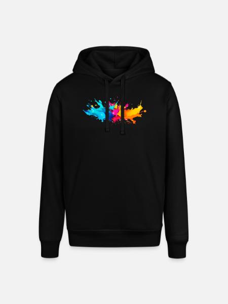 Explosion de Peinture - Sweat à capuche SOUNDER Stanley/Stella Unisexe - noir