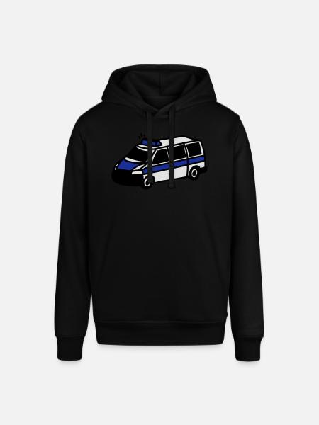 Polizeiwagen - Stanley/Stella Unisex Hoodie SOUNDER - Schwarz