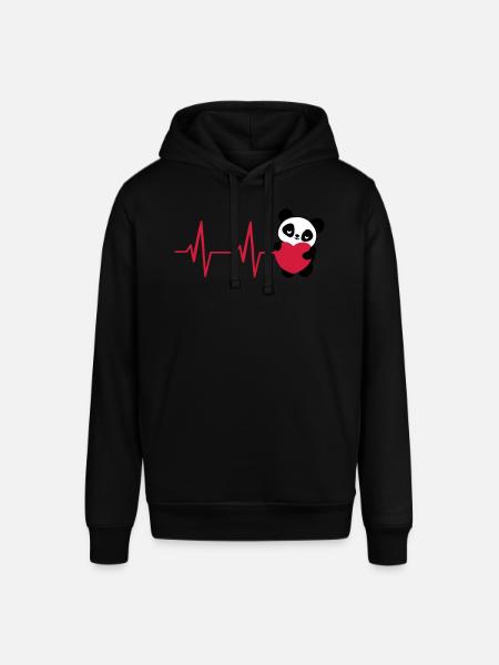 ECG Panda - Stanley/Stella SOUNDER Unisex Hoodie - black