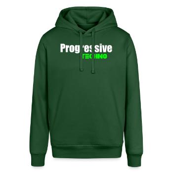 Progressive techno - Stanley/Stella SOUNDER Unisex Hoodie - bottle green - Front - Alina (178cm) & Michal (187cm)