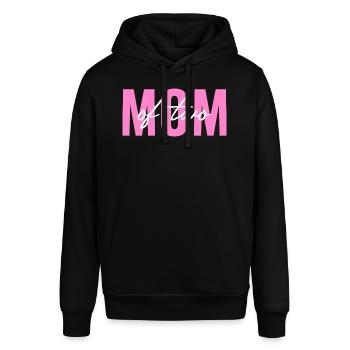 Mom of two Geschenkidee Sprüche - Stanley/Stella Unisex Hoodie SOUNDER - Schwarz - Vorne - Alina (178cm) & Michal (187cm)