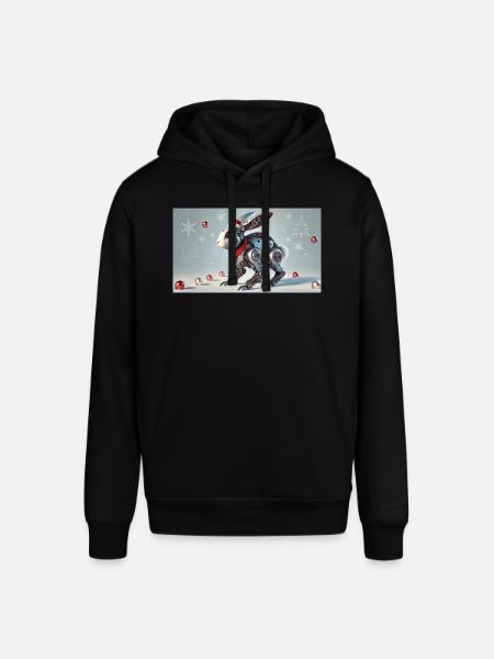Weihnachtshase - Stanley/Stella Unisex Hoodie SOUNDER - Schwarz
