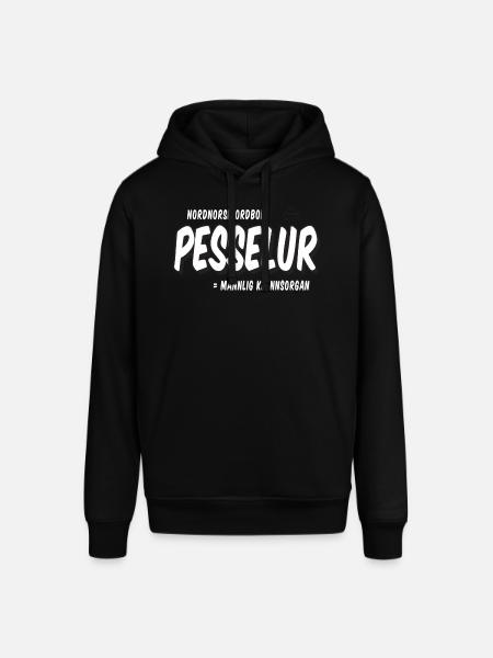 Nordnorsk ordbok: Pesselur :: Det norske plagg - Stanley/Stella SOUNDER økologisk unisex-hettegenser - svart