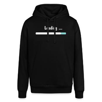 Loading...T-Shirt - Stanley/Stella SOUNDER Unisex Hoodie - black - Front - Alina (178cm) & Michal (187cm)