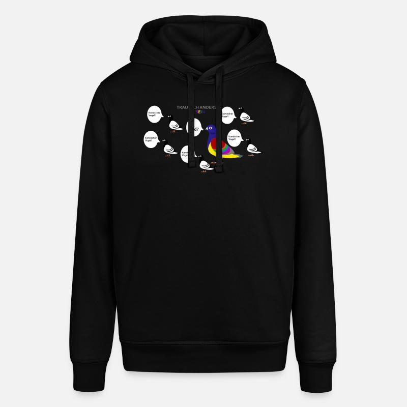 Trau dich anders zu sein - Stanley/Stella Unisex Hoodie SOUNDER - Schwarz