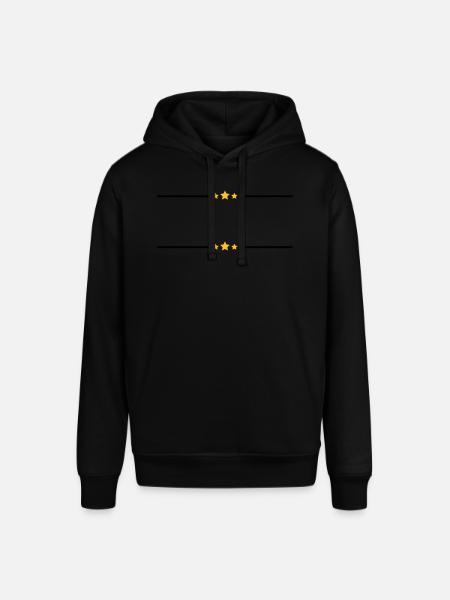 2 star lines - Stanley/Stella SOUNDER Unisex Hoodie - black