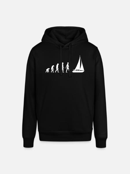 Sailboat sailor evolution - Stanley/Stella SOUNDER Unisex Hoodie - black