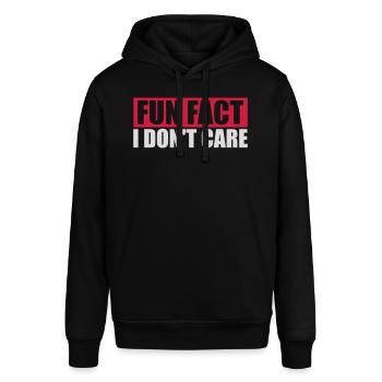 I don't care fact - Stanley/Stella SOUNDER Unisex Hoodie - black - Front - Alina (178cm) & Michal (187cm)