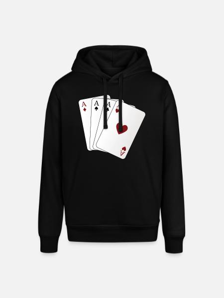 Playing Cards Ace - Stanley/Stella SOUNDER Unisex Hoodie - black