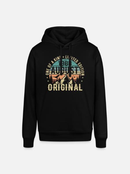 August 1988 - Født i august 1988 - Fødselsdag - Stanley/Stella SOUNDER unisex hoodie - sort