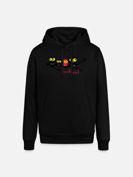 Freak Owl 3 Farbig - Stanley/Stella Unisex Hoodie SOUNDER - Schwarz