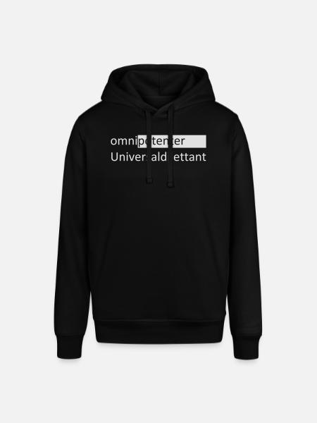 omnipotenter Universaldilettant - Stanley/Stella Unisex Hoodie SOUNDER - Schwarz