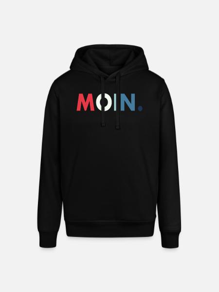 Moin Geschenk Retro - Stanley/Stella Unisex Hoodie SOUNDER - Schwarz