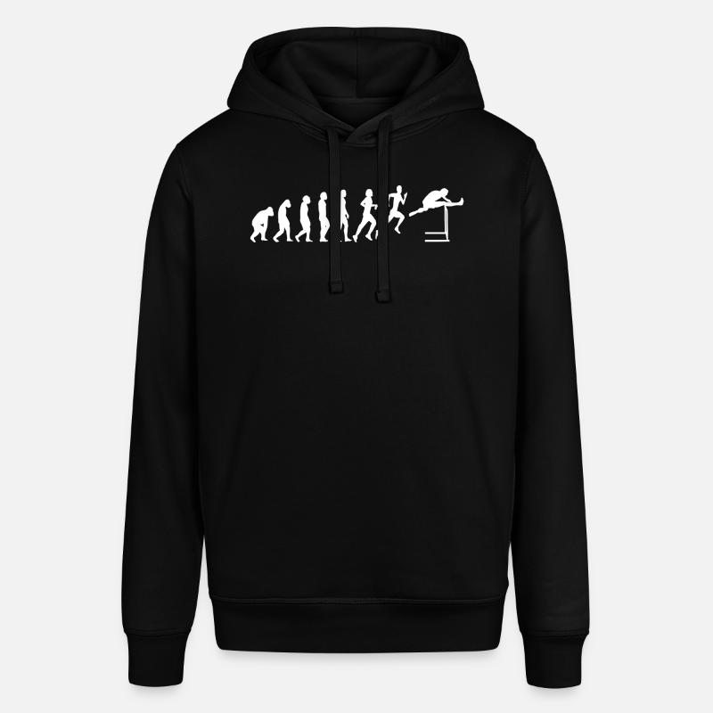 Hürdenlauf Leichtathletik Hürdenläufer Evolution - Stanley/Stella Unisex Hoodie SOUNDER - Schwarz