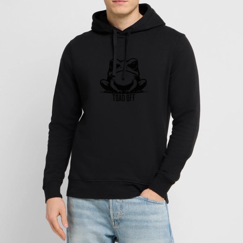 Vintage Frog Toad Meme Grumpy Frog Don't Toad Me Stanley/Stella Unisex Hoodie SOUNDER