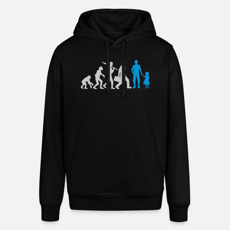 Evolution Papa Tochter Kind - Stanley/Stella Unisex Hoodie SOUNDER - Schwarz
