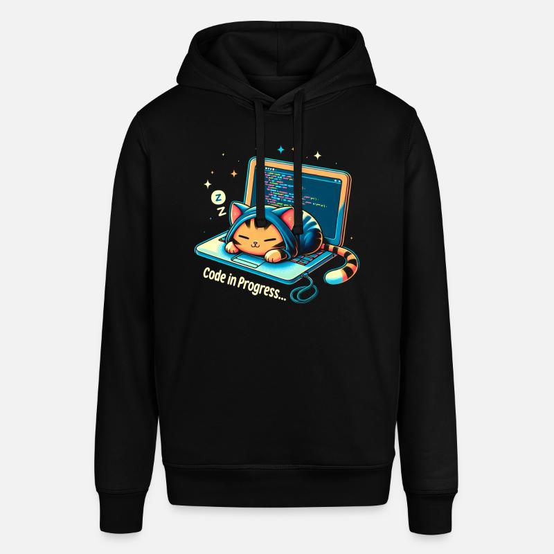 Code in progress.. - Programming Cats - Stanley/Stella SOUNDER Unisex Hoodie - black