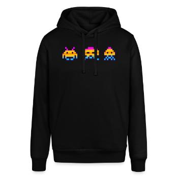 Arcade-Spiele - Stanley/Stella Unisex Hoodie SOUNDER - Schwarz - Vorne - Alina (178cm) & Michal (187cm)
