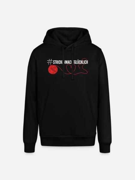 Stricken macht glücklich - Stanley/Stella Unisex Hoodie SOUNDER - Schwarz