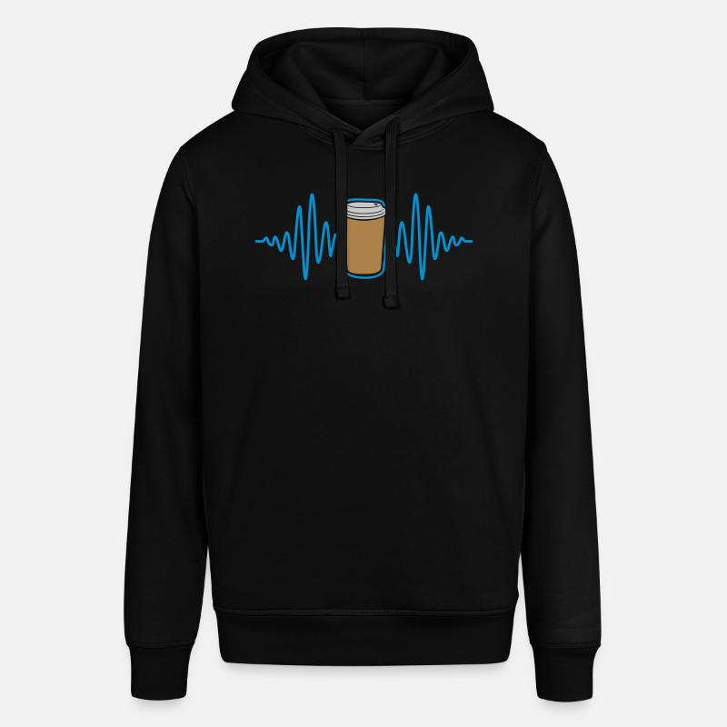 Frequenz Kaffee Becher unterwegs - Stanley/Stella Unisex Hoodie SOUNDER - Schwarz