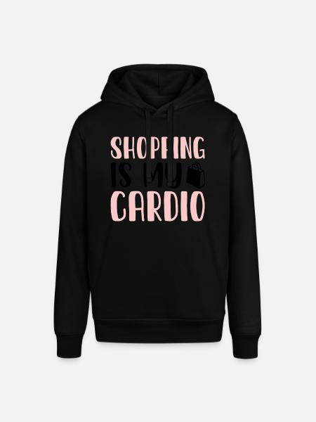Shopping is my Cardio - Stanley/Stella SOUNDER Unisex Hoodie - black