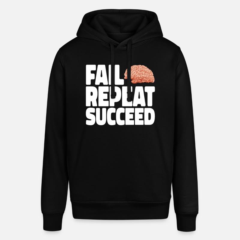 Fail into Succeed blanc - Sweat à capuche SOUNDER Stanley/Stella Unisexe - noir