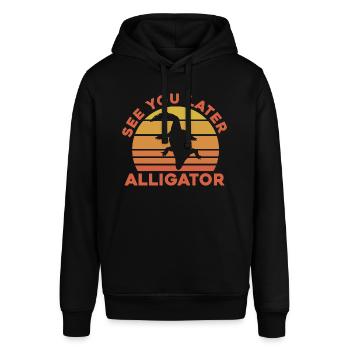 A plus tard Alligator - Sweat à capuche SOUNDER Stanley/Stella Unisexe - noir - Devant - Alina (178cm) & Michal (187cm)