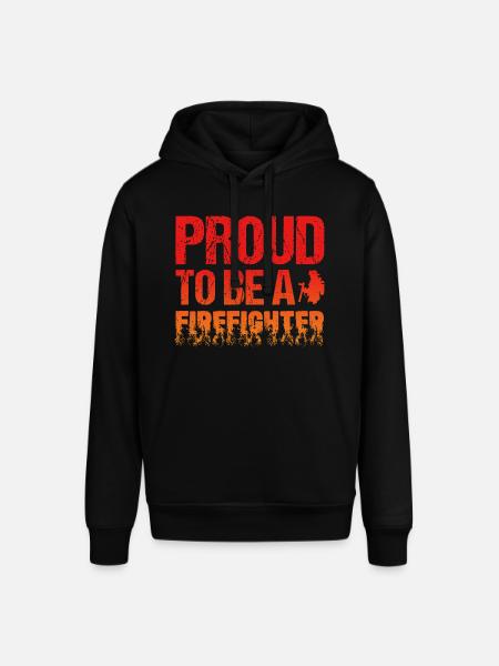 Proud to Be a Firefighter - Stanley/Stella SOUNDER Unisex Hoodie - black