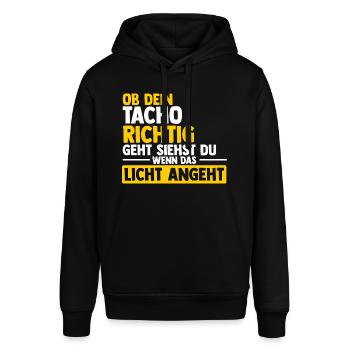Mechaniker Raser Mechatroniker Autofans Tuner Auto - Stanley/Stella Unisex Hoodie SOUNDER - Schwarz - Vorne - Alina (178cm) & Michal (187cm)