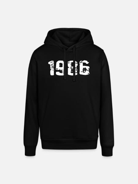 Year of birth 1986 - Stanley/Stella SOUNDER Unisex Hoodie - black