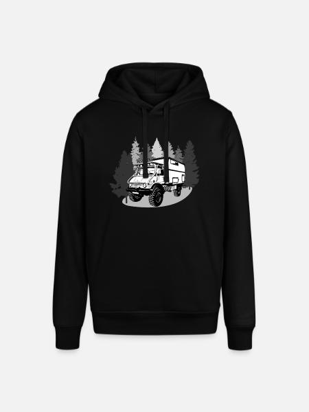 Camping - Unimog - Aventure - Oldtimer - Sweat à capuche SOUNDER Stanley/Stella Unisexe - noir