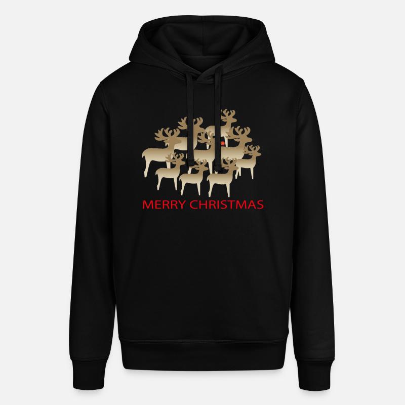 Rennes de Noël - Sweat à capuche SOUNDER Stanley/Stella Unisexe - noir