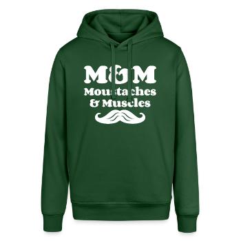 M&M (Whiskers & Muscles) - Stanley/Stella SOUNDER Unisex Hoodie - bottle green - Front - Alina (178cm) & Michal (187cm)